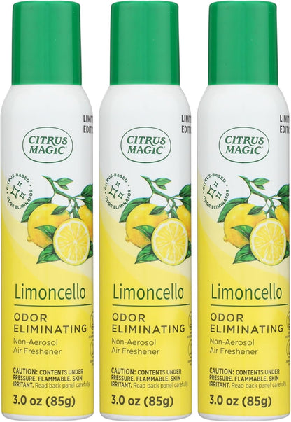 Citrus Magic Limited Edition Odor Eliminating Air Freshener Spray, Assorted Spring Fragrances, 3-Ounce, Pack of 3