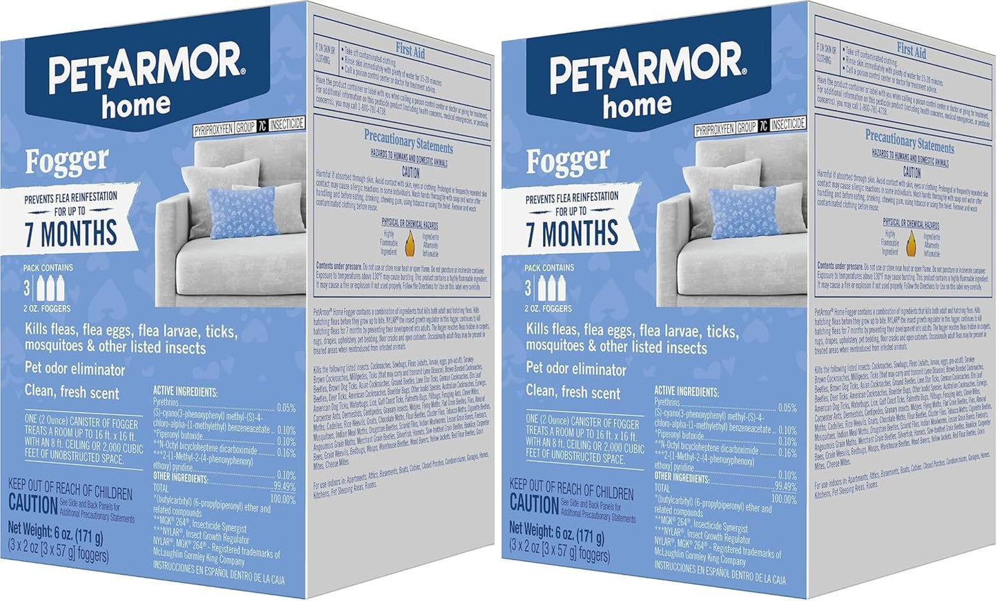 PETARMOR Home Carpet Powder for Fleas and Ticks, Protect Your Home From Fleas and Deodorizes Carpets, 16 Ounce