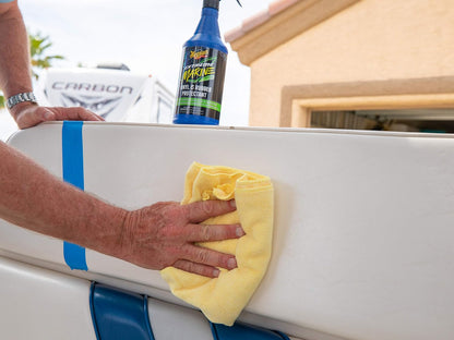 Meguiar's Extreme Marine Vinyl & Rubber Protectant M180132, 32 Oz Spray—Uv Protectant For Boat Owners & Rv Users; Use On Marine/Rv Vinyl And Rubber To Help Prevent Fading And Drying