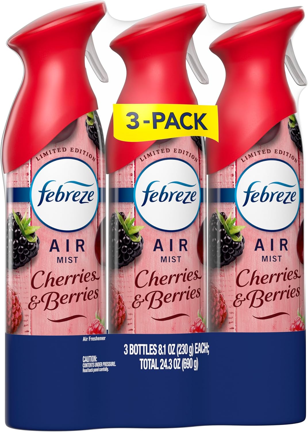Febreze Air Mist, Air Freshener, Odor Fighting Room Spray, Deodorizer for Home Bathroom Kitchen Office Apartment, Lilac Sunrise, Warm Ocean Breeze, Summer Golden Hour Variety Pack, 8.1oz (Pack of 3)