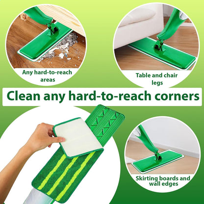 3 Pack Spray Mop Pad Refill,Reusable Microfiber Spray mop Replacement Head for Multi-Surface Floor Dry and Wet Cleaning mop pad for Multi-Layer Floors(Pads only)