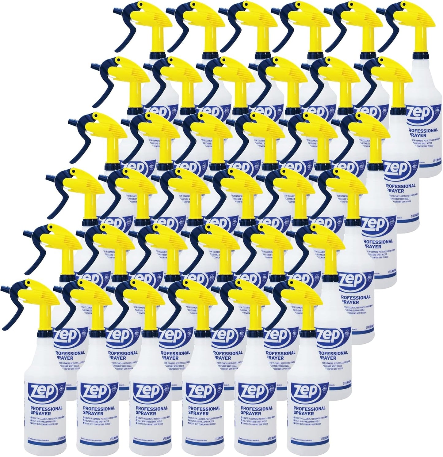 Zep Professional Sprayer Bottle - 32 oz (Case of 12) - HDPRO1 - Versatile Adjustable Nozzle Spray Bottles with a Fine Mist or Powerful Spray, Refillable for Diluted Concentrate