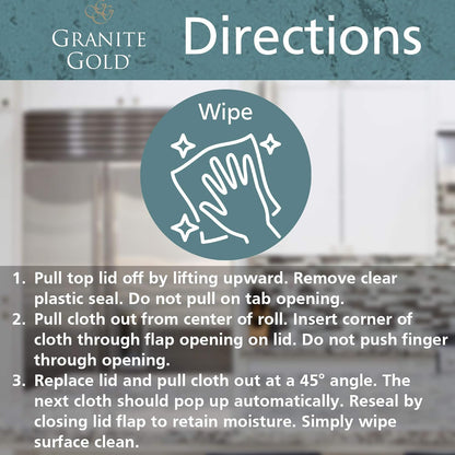 Granite Gold All-Surface Cleaner Spray, Household Cleaning For Stainless Steel, Glass, Quartz, Marble Surfaces, 24 Fl Oz, 1 Count