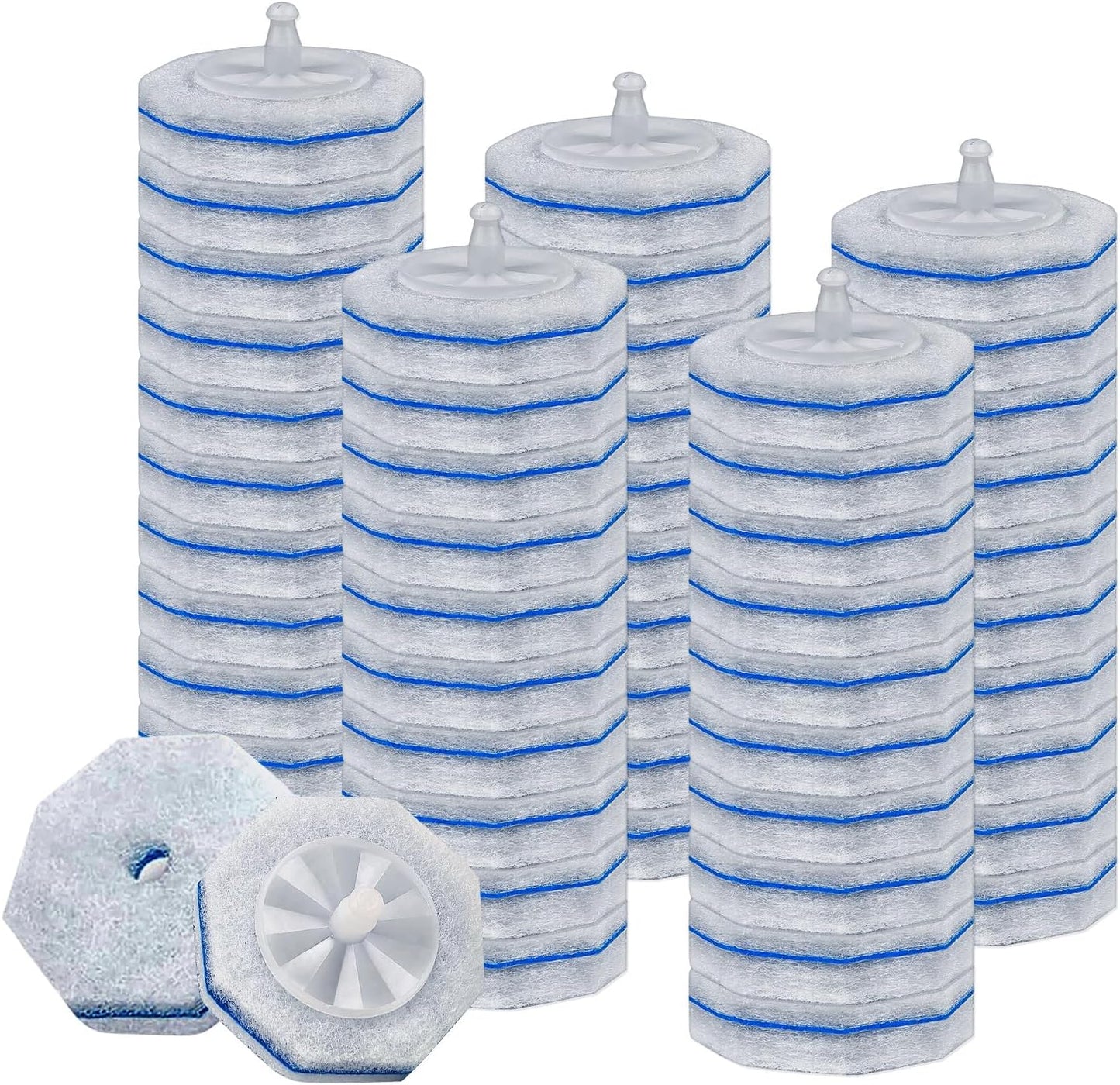 50 Count Toilet Bowl Wand Refills for Clorox, Upgrade Replacement Heads, Compatible with Clorox Toilet Wand Refills for Efficient Cleaning