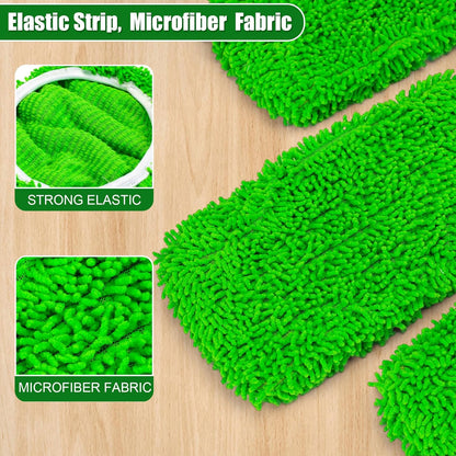 Mop Pads for Swiffer Sweeper Reusable Microfiber 5PCS Dry Wet Replacement Mop Pad Refills Sweeping Mopping Cloths for Floor Cleaning