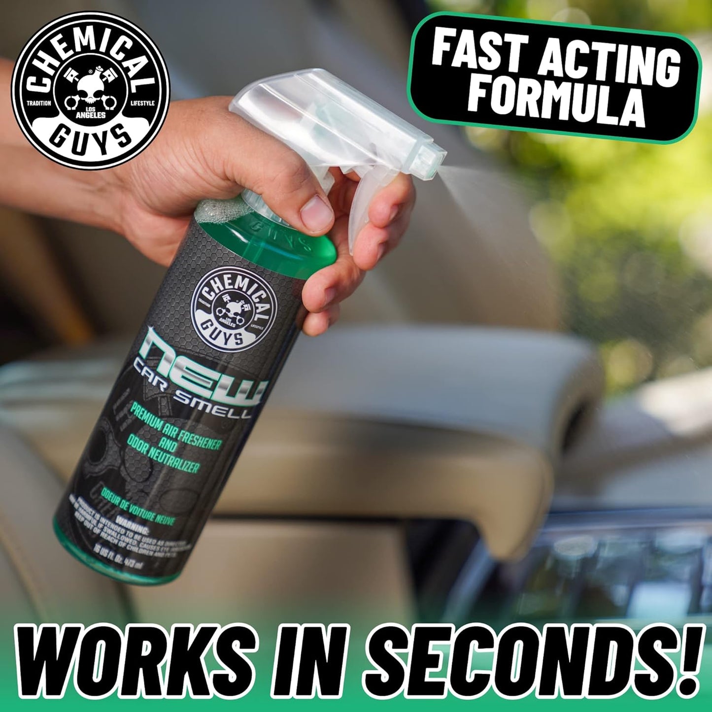 Chemical Guys AIR22816 Air Freshener & Odor Eliminator, Fresh Cherry Blast Premium, 16 fl. oz