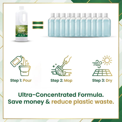 Scented Mop Soap - Premium Floor Cleaner Concentrate for Tile, Wood & Laminate, Streak-Free Low Foam Mopping Solution, Luxury Home Aromatherapy, 1L / 34.2 fl oz (Twilight Mist)