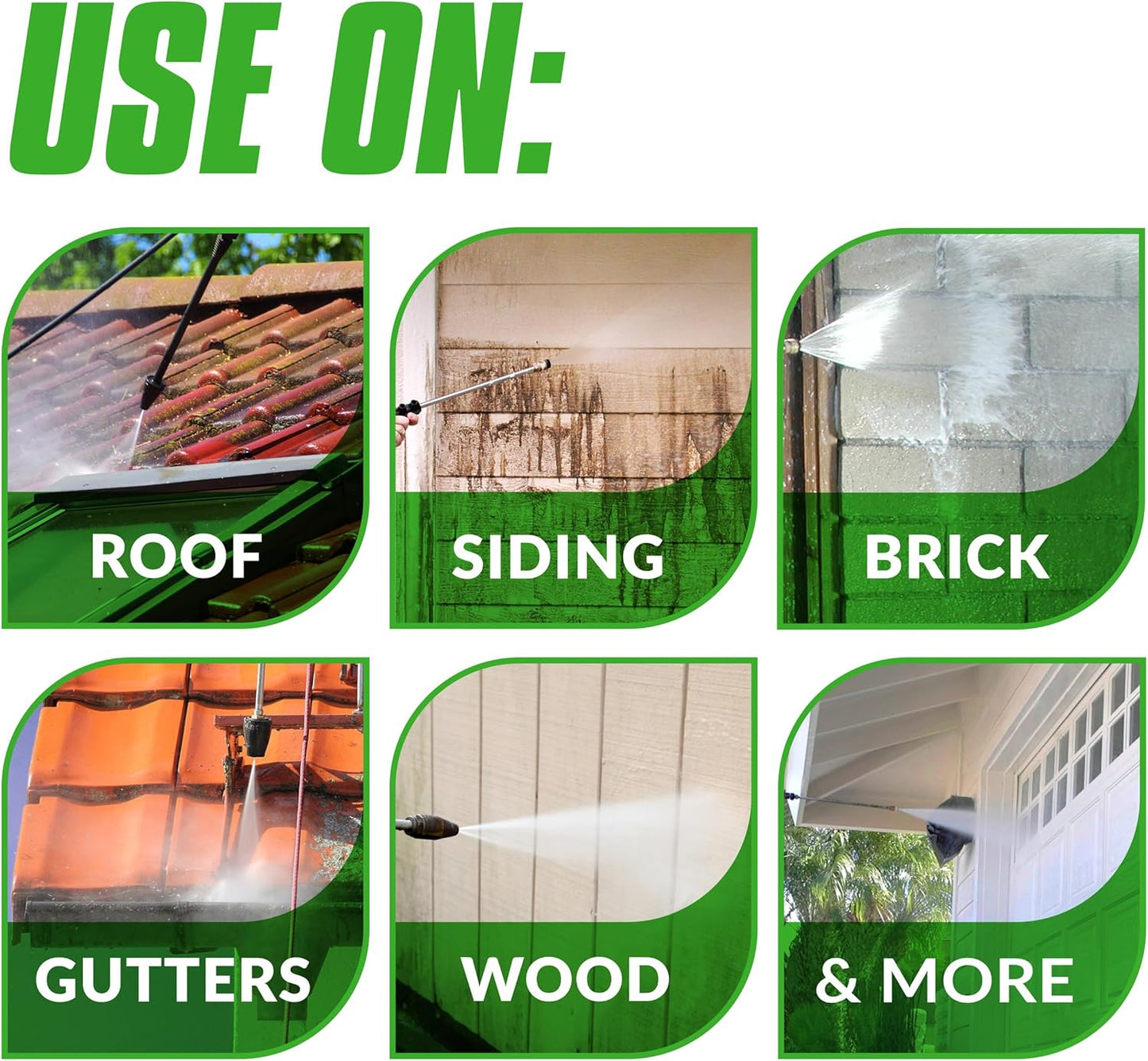 Oxy Solve House and Siding Pressure Washer Cleaner - Removes Stains from Mold & Mildew on Vinyl, Aluminum, Wood, Brick, Stucco - Concentrate 1 Gal.