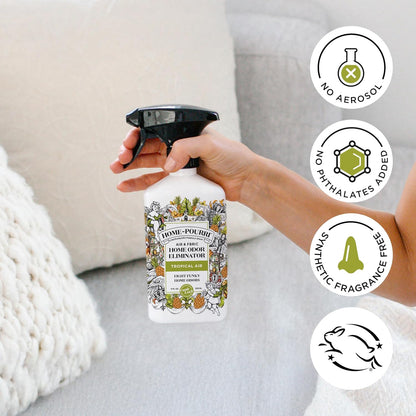 Home-Pourri Air + Fabric Multi-Purpose Odor Freshener Spray, Grapefruit Lychee Vanilla, 11 Fl Oz - Vanilla and Grapfruit Lychee