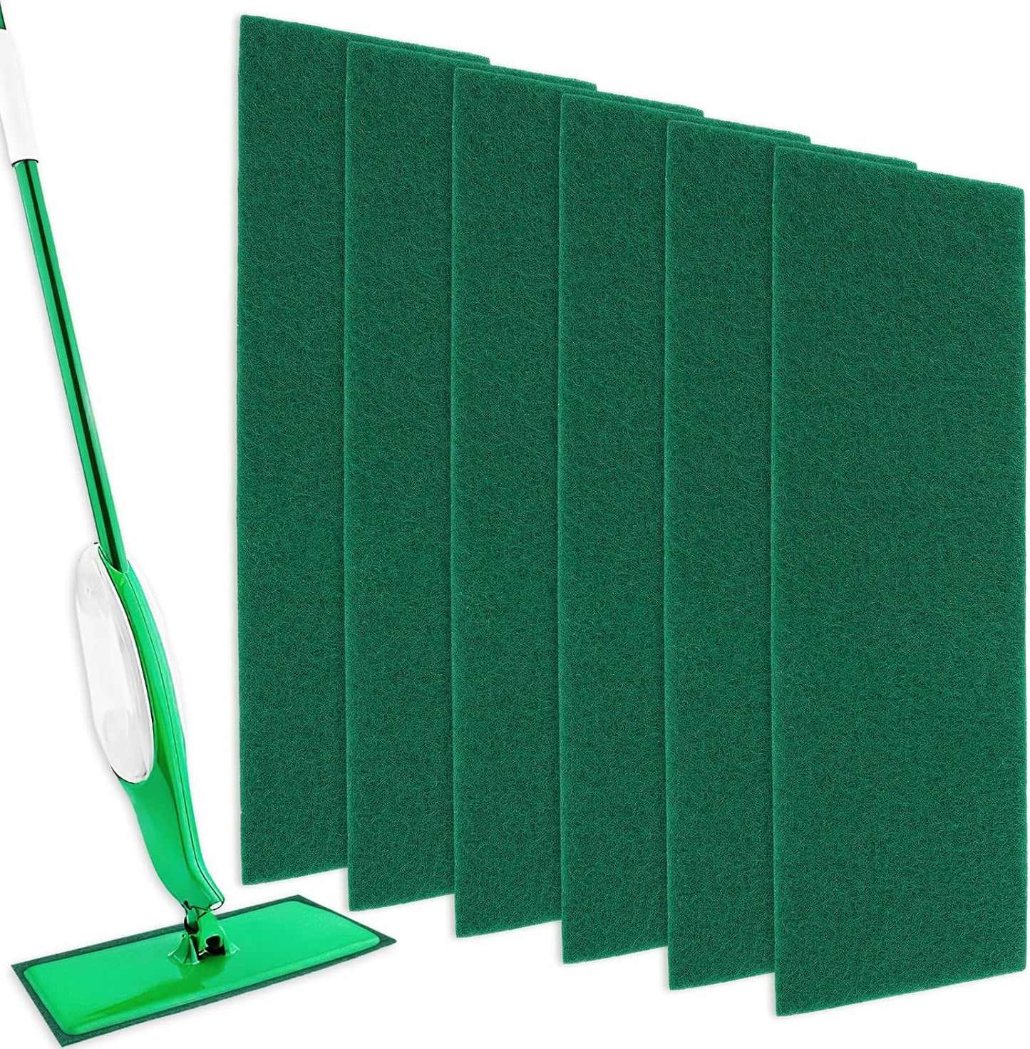 6 Pack Upgraded Spray Mop Refills for Libman Freedom Spray Mop, Washable Microfiber Spray Mop Replacement Head, 6 Count Reusable Mop Pads