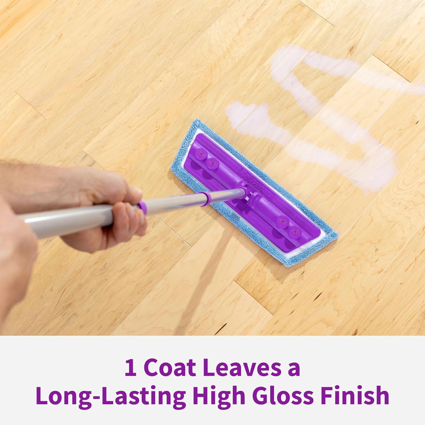 Rejuvenate Professional Wood Floor Restorer Fills Scratches, Shines And Protects Wood Flooring For A High Gloss Shine, 32 Ounces