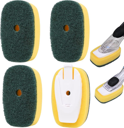 Sponge Brush Refills for OXO Dish Brush, 8 Pack Soap Dispensing Dish Refills, Scrub Replacement Head for Scrubber, Sponge Replacement Head Fits Soap Dispensing Handle