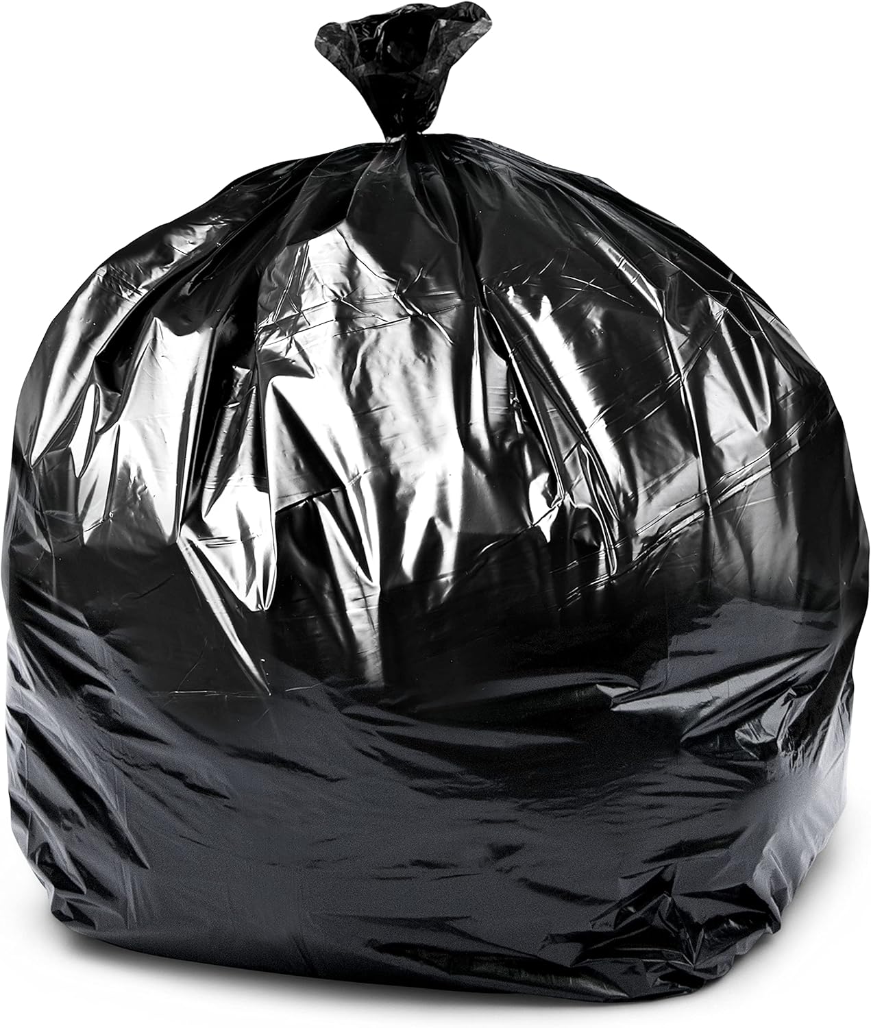 Veska Contractor Garbage Bags 55 Gallon 3 MIL Heavy Duty (MegaValue 50 Bags w/Ties) Contractor Trash Bags 50-60 Gallon 3 Mil Contractor Bag Heavy Duty 55 Gallon, Extra Large Industrial Contractor
