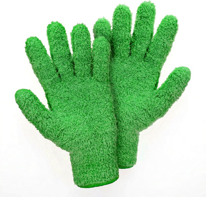 Abeillo Microfiber Gloves for Plants Dusting Cleaning, Reusable Washable Cleaning Gloves Mittens House Cars Blinds Dusting