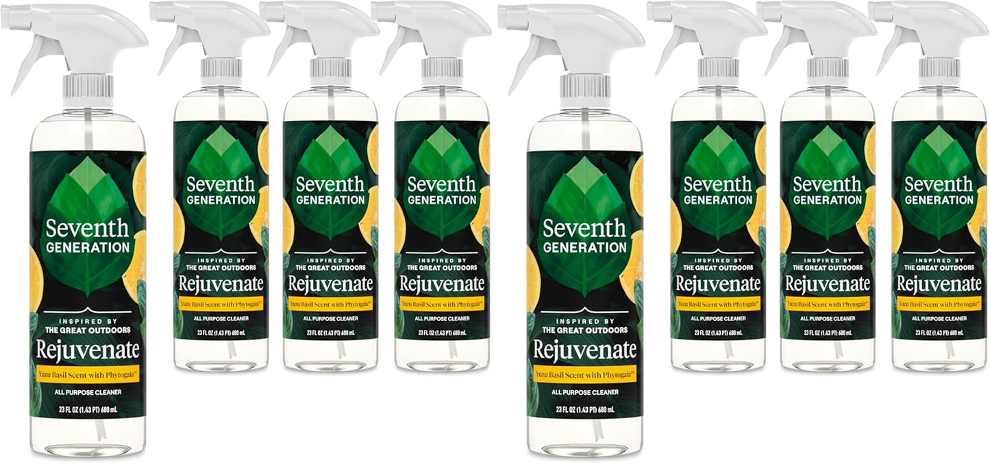 Seventh Generation All Purpose Cleaning Spray Surface Cleaner Lemon Chamomile scent Cuts Grease 23 oz, Pack of 4