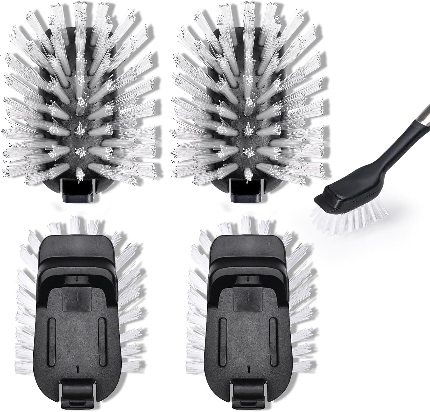 Brush Refill for OXO Steel Dish Brush - 4 Pack Dish Brush Cleaning Replacement Head