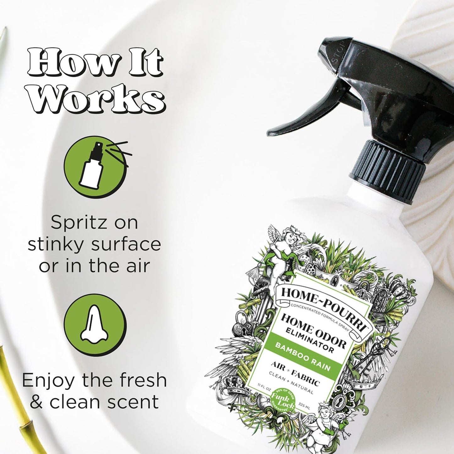 Home-Pourri Air + Fabric Multi-Purpose Odor Freshener Spray, Grapefruit Lychee Vanilla, 11 Fl Oz - Vanilla and Grapfruit Lychee