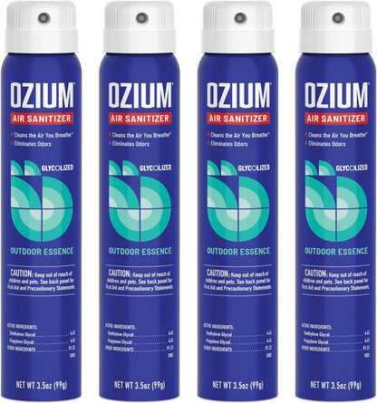 Ozium 3.5 Oz. Air Sanitizer & Odor Eliminator for Homes, Cars, Offices and More, Outdoor Essence Scent, 2 Pack