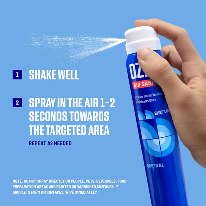Ozium 3.5 Oz. Air Sanitizer & Odor Eliminator for Homes, Cars, Offices and More, Outdoor Essence Scent, 2 Pack