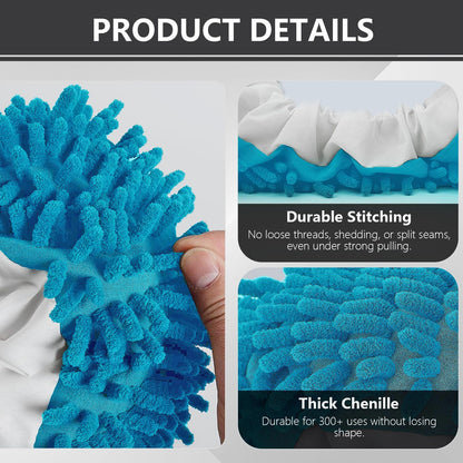 Mop Slippers Socks Floor Cleaning,Microfiber Shoe Covers dust Washable Reusable for Woman Man House Kitchen
