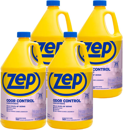 Zep Odor Control Concentrate 128 Ounce ZUOCC128 (1 Bottle), 1 Gallon Concentrate, No Scent