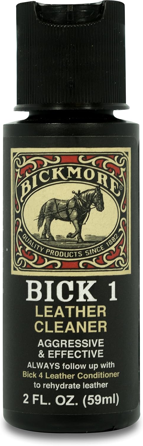 Bickmore Bick 1 Leather Cleaner 8 oz - Clean Dirt, Oil, Sweat, Salt, and Water Stains from All Colored, White, and Black Leather
