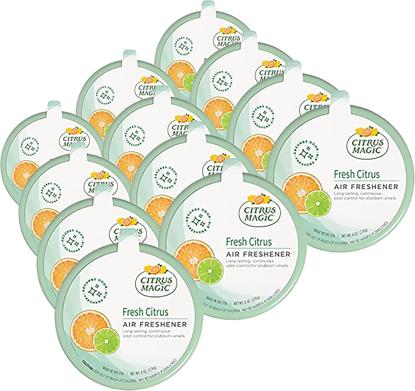 Citrus Magic Odor Absorbing Solid Air Freshener, Fresh Citrus, 8-Ounce, Pack of 1