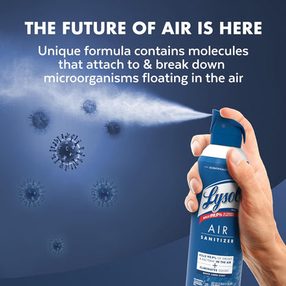 Lysol Bundle containing x2 Lysol Disinfectant Spray for Hard and Soft Surfaces, Crisp Linen, 19 Fl. Oz + Lysol Air Sanitizer Spray, For Air Sanitization and Odor Elimination, White Linen, 10 Fl. Oz