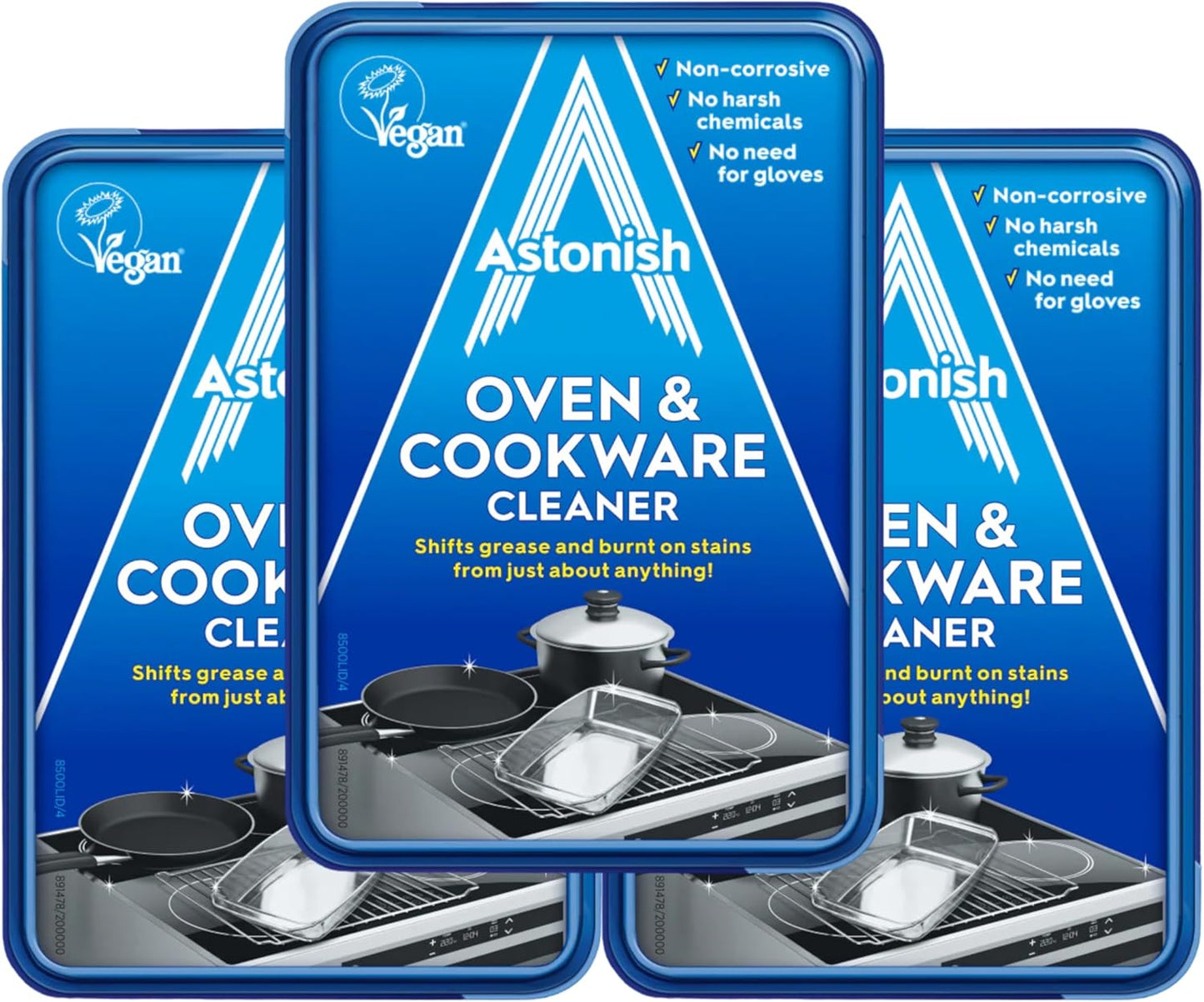 Astonish Oven & Cookware Cleaning Paste For Glass, Appliances, Ceramics, Stovetop & Pyrex - All Purpose Kitchen Cleaner - Heavy Duty Stainless Steel Degreaser Removes Baked On Grease & Grime 150g Tub