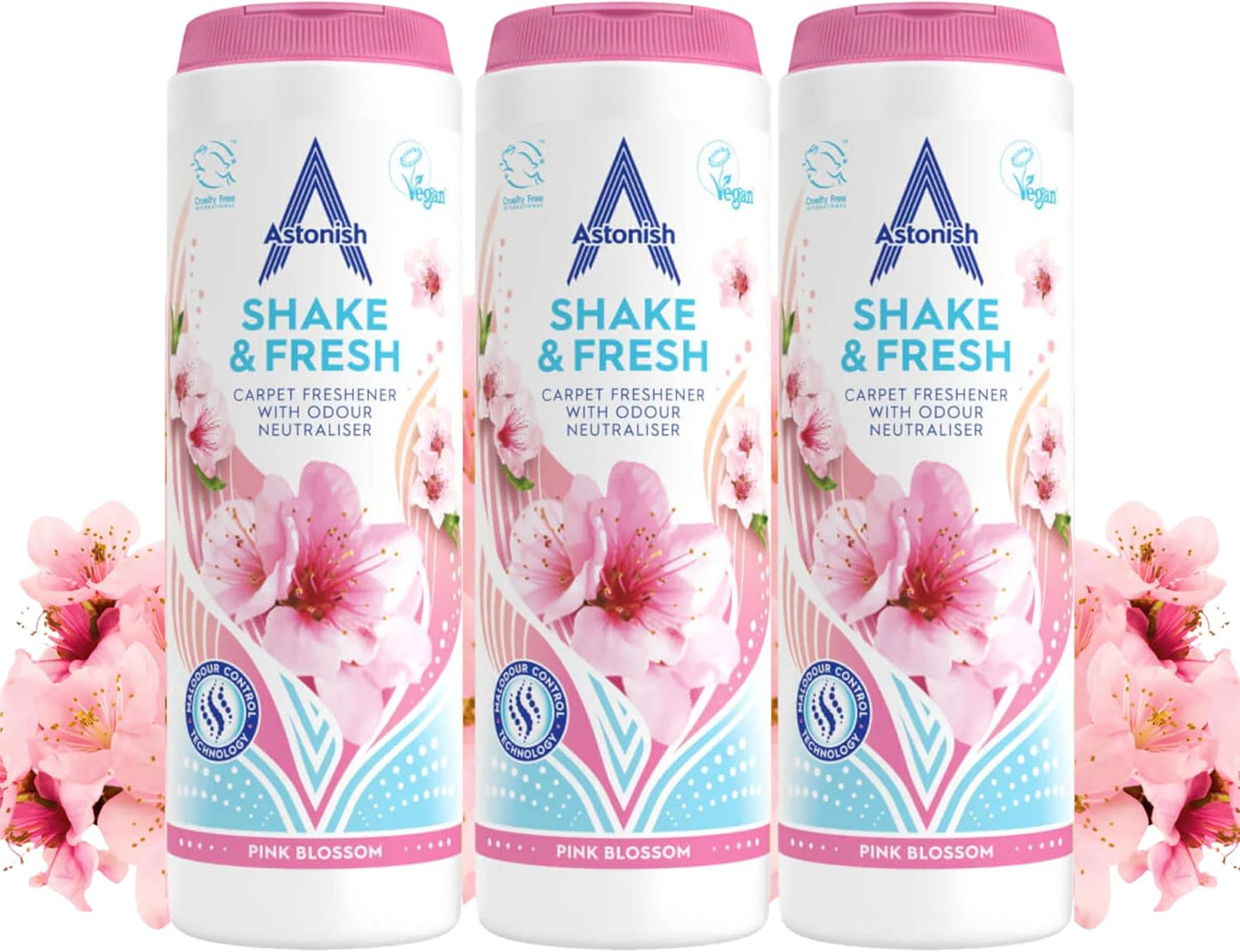 Astonish 350g Shake Fresh Lemon Sparkle Carpet Powder Odor Remover - Pet Smell Deodorizer, Vacuum Safe Citrus Scent, Dry Floor Cleaner, Room Refresher, Home Fragrance, Easy to Use Powder