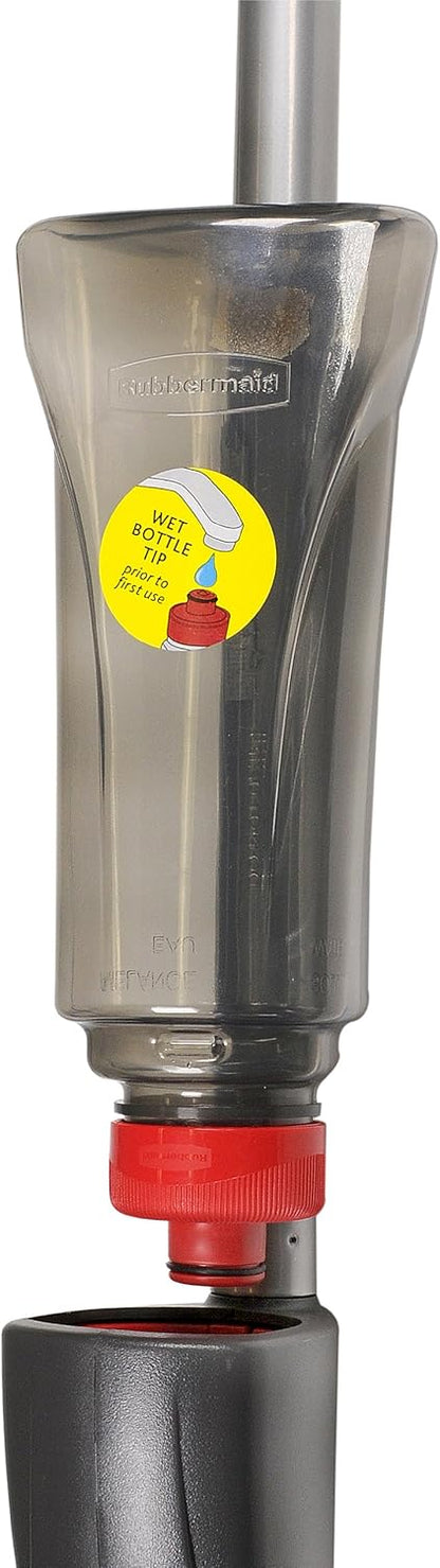 Rubbermaid Reveal Spray Mop Replacement Head, Red, Reusable Wet Mop Microfiber Pad for Floor Cleaning in Kitchen/Bathroom/Kitchen/School