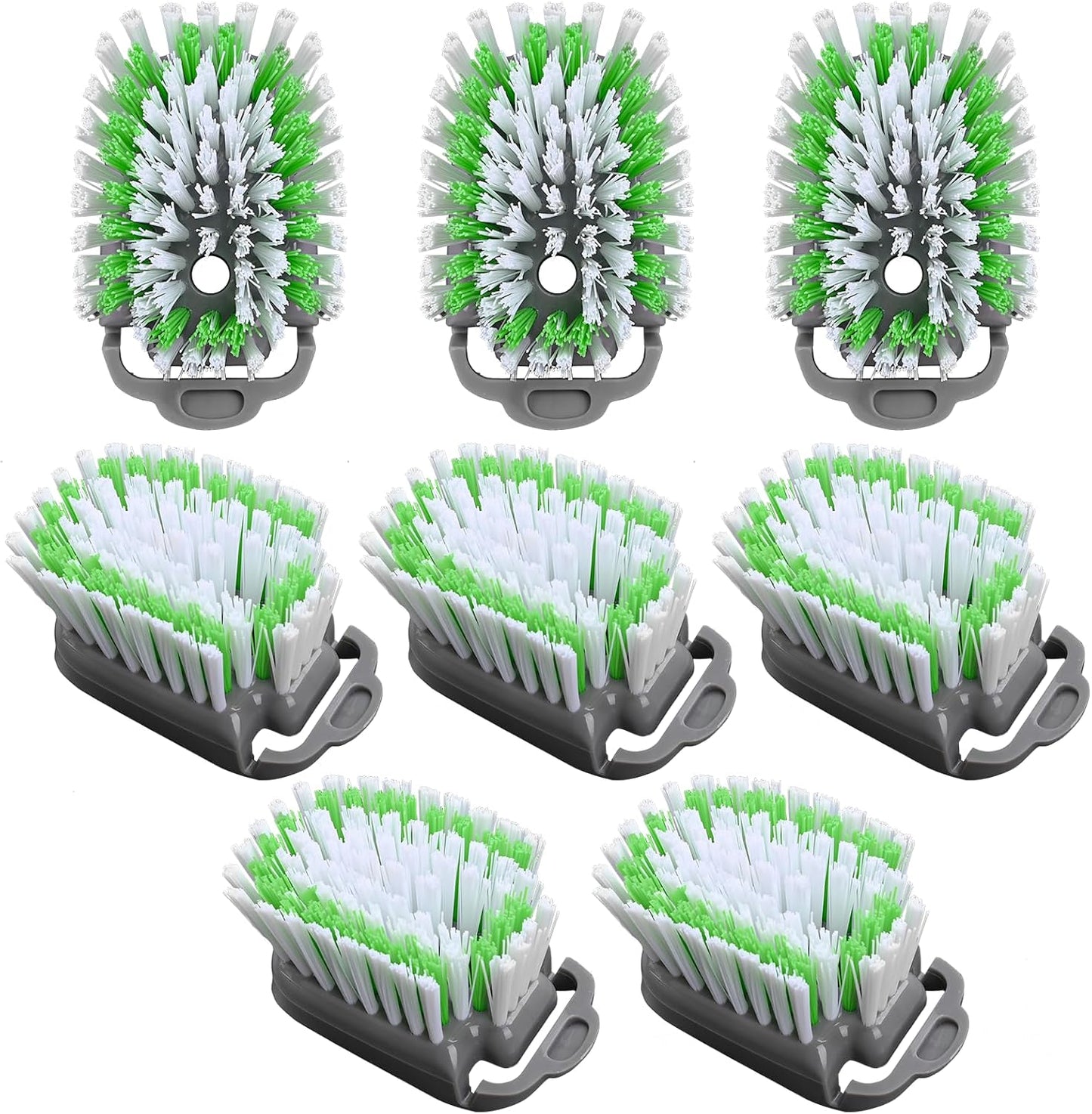 Dishwand Brush Refill, 4 Pack Dish Brush Refills Compatible with Scotch-Brite Dishwand, Dish Soap Brush for Dishes, Pans, Sink, Pots