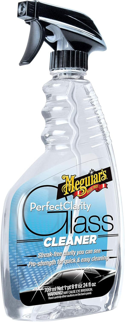 Meguiar's Ultimate Glass Cleaner & Water Repellent - Premium Glass and Window Cleaner for Quick Cleaning with Hydrophobic Technology that Acts as a Rain Repellent Improving Visibility in Rain - 16oz