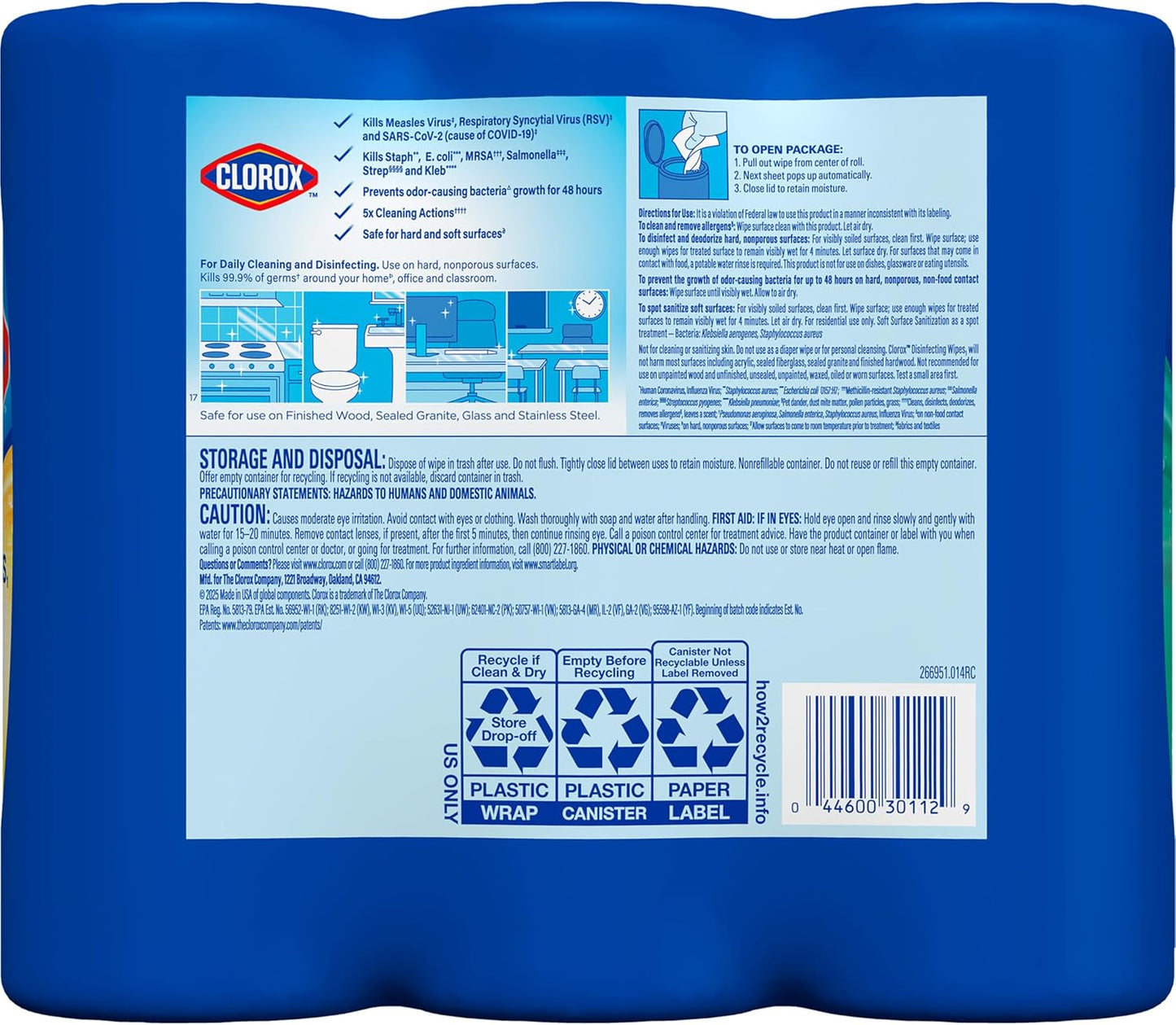 Clorox Disinfecting Cleaning Wipes Variety Pack, 35 Count Each (Package May Vary)