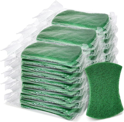 Heavy Duty Scouring Pads, 30 Pcs Individually Wrapped Dish Scrubber Pads for Household Kitchen Pots Pans Metal Grill (4.3 x 2.7 x 0.3 in)