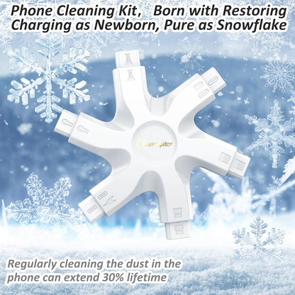 Tassmpitor for iPhone Cleaning Kit Port Cleaner, Repair and Restore Tool for iPad Pro Watch Cell Phone Charging Port, Lightning Charger Cables Speaker Airpod Cleaning Putty Dust for All Devices