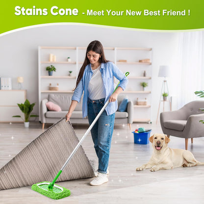 18-Pack Reusable Mop Pads Compatible with Swiffer Sweeper Mop - 100% Coral Fleece Washable Refills - Microfiber Dry & Wet Sweeping Cloths for Multi-Surface/Hardwood Floor Cleaning