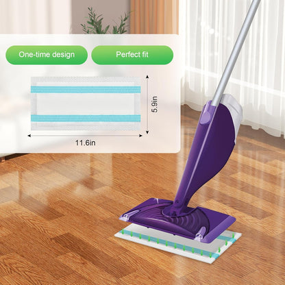 42 Count Disposable for Swiffer Wet Pads Refill Replacement for Swiffer WetJet Spray Mop, Extra Strong Dirt Locking and Water Absorbent, Powerful Stain Removal