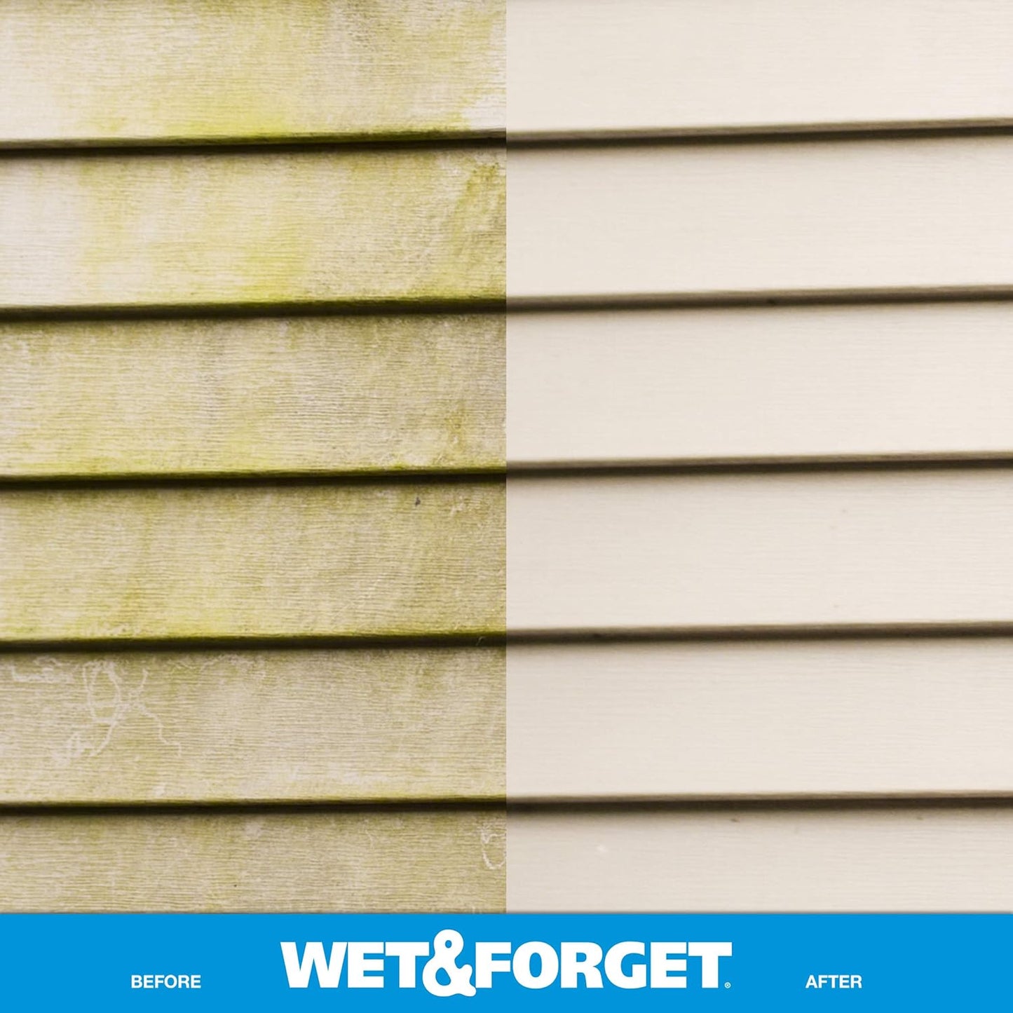 Wet & Forget Moss, Mold, Mildew, & Algae Stain Remover Multi-Surface Outdoor Cleaner Concentrate, Original, 128 Fluid Ounces