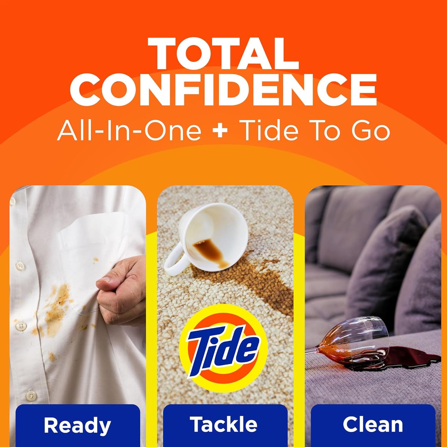 MADE BY NEHEMIAH Tide Rescue Laundry Stain Remover Spray with Oxi + Travel Size Tide To Go Pen, Spot Remover for Clothes, Fabric, Upholstery, Carpet, Grease & More Tough Stains- 22 Fl Oz + 1 Stain Pen
