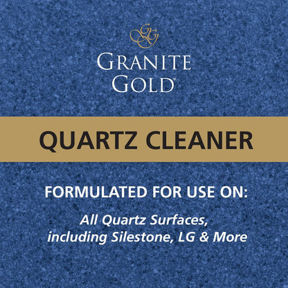 Granite Gold Quartz Cleaner Spray for Caesarstone, Cambria, Silestone and All Other Quartz Countertop Surfaces, 64 Fluid Ounces and 2 x 24 Fluid Ounces