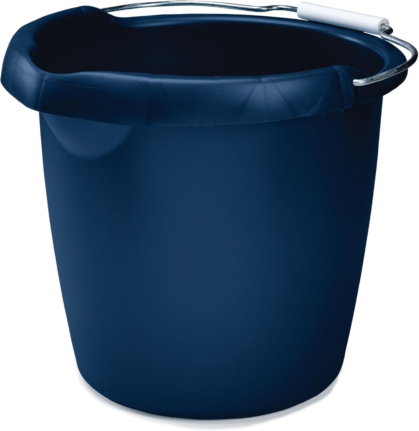 Rubbermaid Roughneck Square Bucket 12-Quart Blue Sturdy Pail Bucket Organizer Household Cleaning Supplies Projects Mopping Storage Comfortable Durable Grip Pour Handle