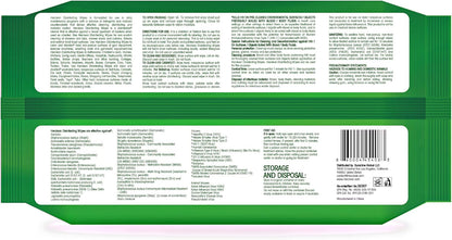 Herclean Wipes, Cleaning Wipes, Household Cleaning Wipes - Office Supplies, School Supplies, Travel Essentials, Home Essentials (80pcs/Flatpack)/12 PER CASE