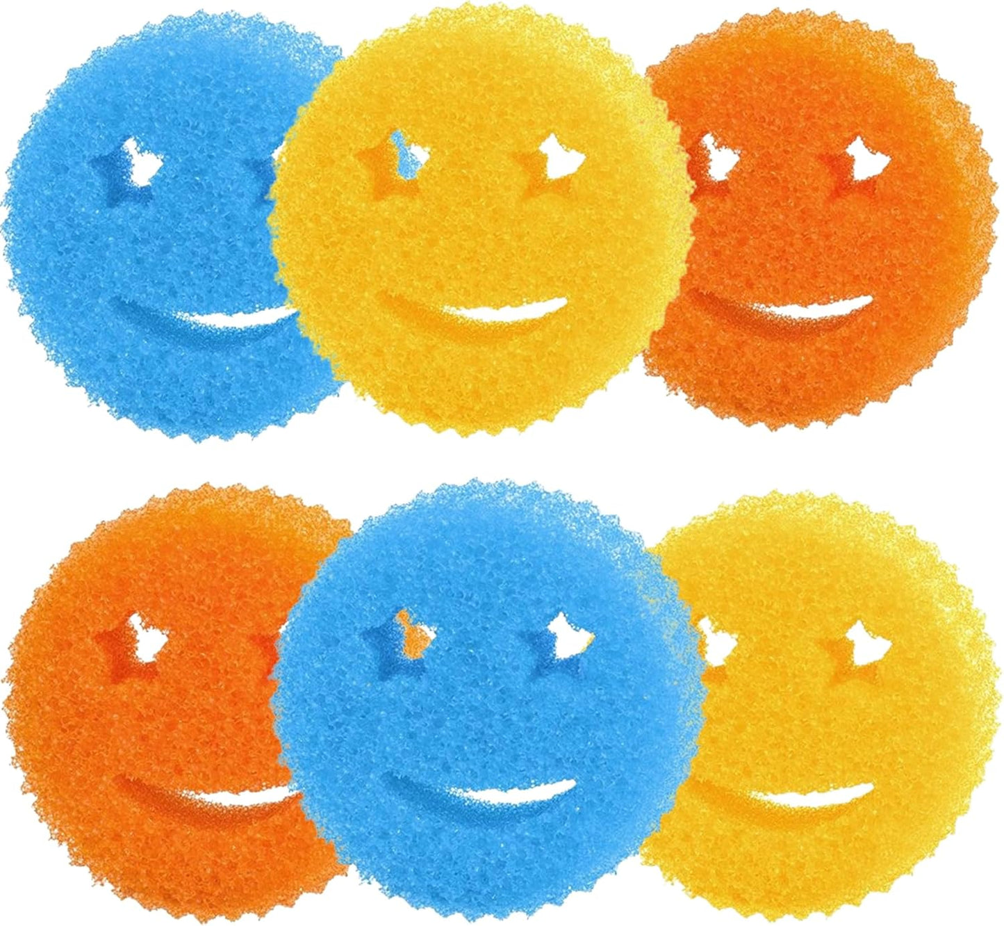 Scrub Sponge Dish Scrubber, Non Scratch Multipurpose Sponges, Temperature Controlled Dual Sided Cleaning Pads, Durable BPA Free and Odor Resistant Polymer Foam, Safe for Kitchen, Bathroom