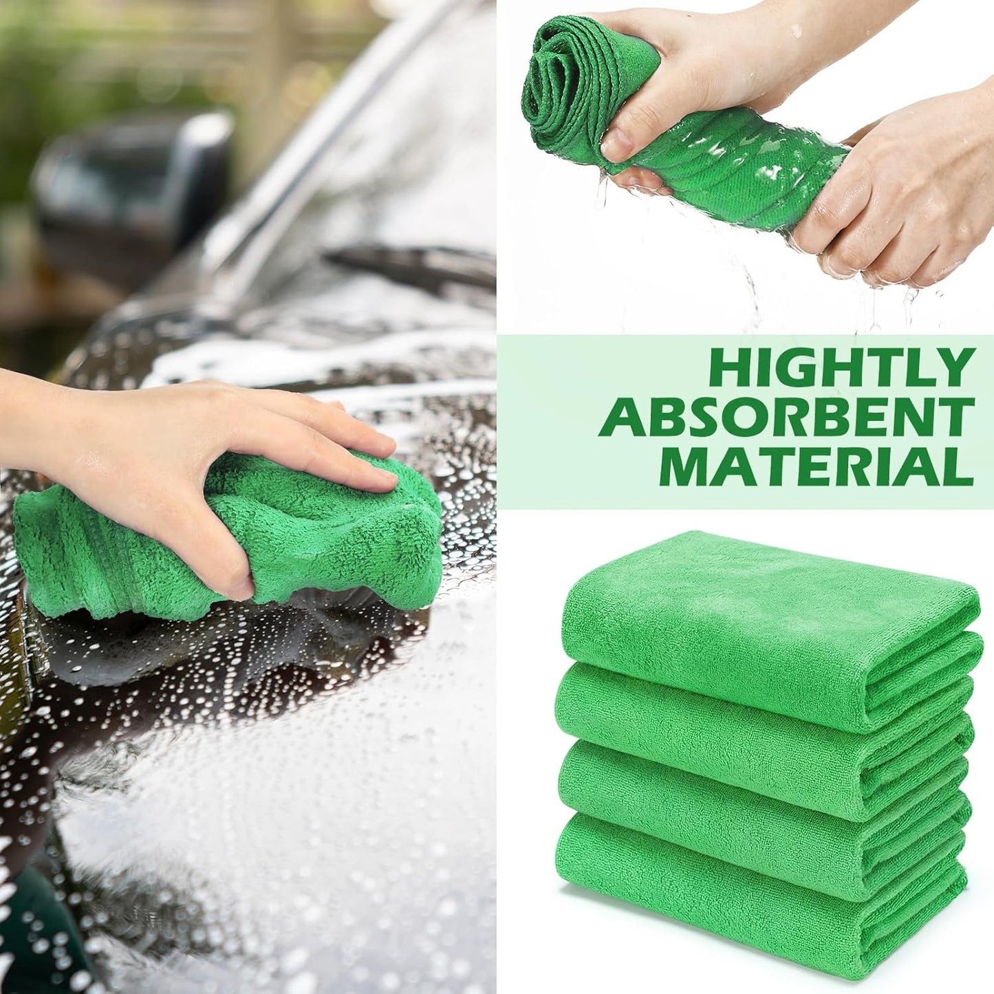 SmoothNovelty 10 Pcs Extra Large Microfiber Cloth 30" x 20" Large Floor Microfiber Towel Reusable Washable Free Lint Free Cloth Rag for Squeegee Mop Floor Window Housekeeping (Bright Color)