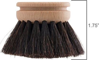REDECKER Replacement Head for Dish Brush, 1-5/8-inch, Set of 2, 100% Natural Tampico Fiber and Untreated Beechwood, Made in Germany - Natural Dish Brush Replacement Heads