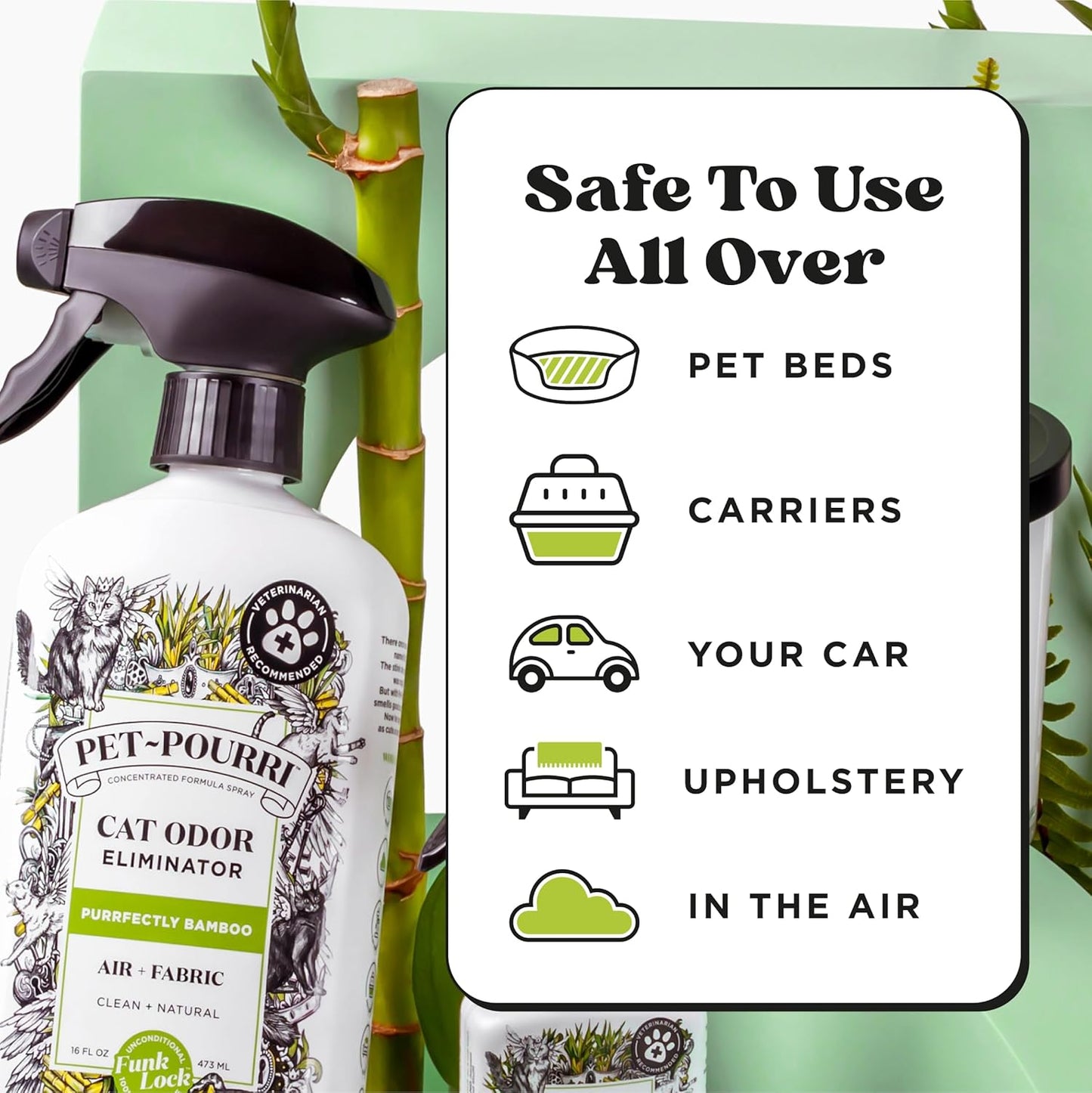 Pet-Pourri Pawsitively Fresh Pet Odor Deodorizer Spray, 16 Fl Oz, Up to 800 Uses, Air + Fabric Odor Remover with Essential Oils & Plant Based Ingredients, Vet Recommended, Pineapple, Jasmine & Pear