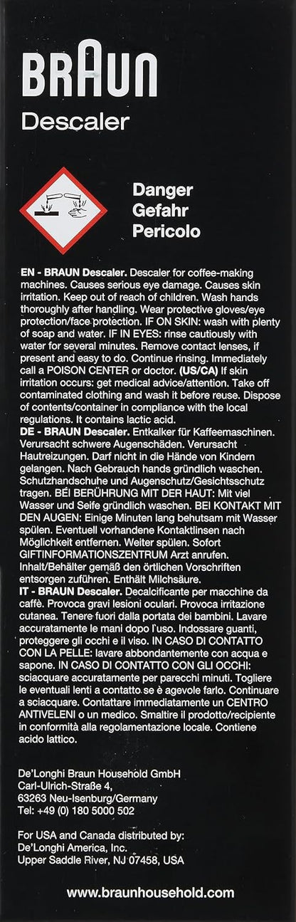 Braun Coffee Maker Descaling Solution (200ml)