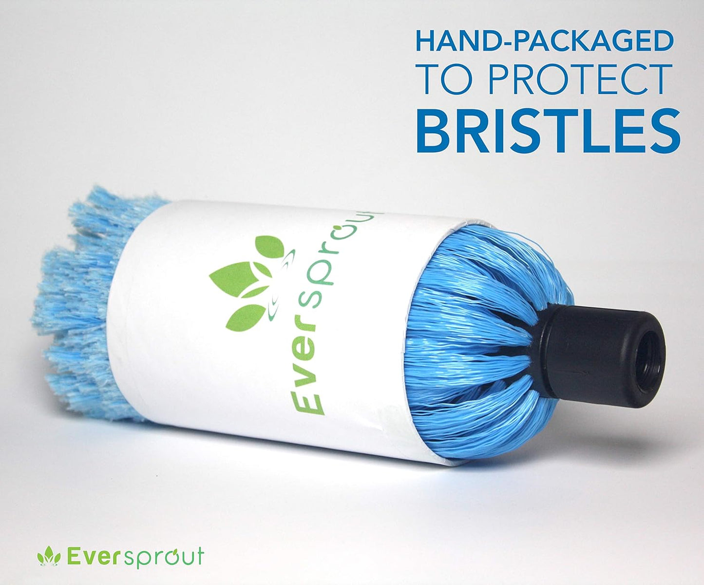 EVERSPROUT Duster 3-Pack | Hand-Packaged Cobweb Duster, Microfiber Feather Duster, Flexible Ceiling Fan Duster | Twists onto Standard 3/4 inch Threaded Poles (Pole Sold Separately)(Soft Bristles)