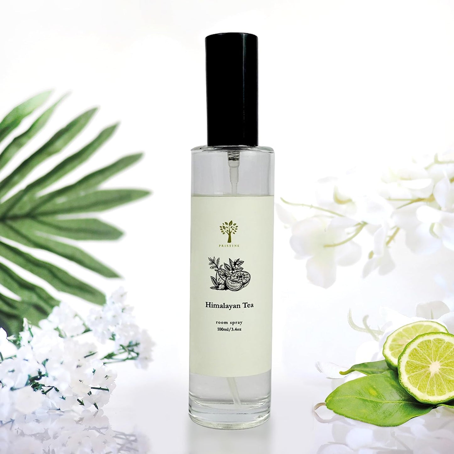 PRISTINE Swiss Château/Inspired by Hilton Hotel Linen & Room Spray Air Freshener, Made With Essential Oils, Tangerine, Raspberry, Cedarwood Scent, 3.4oz Pillow Spray